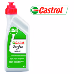 COLZANI Castrol Garden 4T 10W-30, 1 L, 10W-30, Tondeuse, Essence, -33 °C, Vert, Blanc