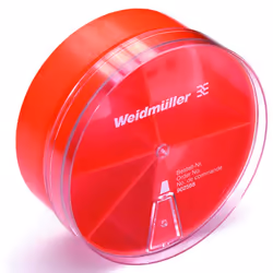 Weidmüller 9025680000, Boîte de rangement, Rouge, Transparent, Rond, Polypropylène (PP), Monochromatique, Intérieure