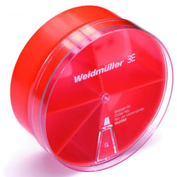 Weidmüller 9025680000 Boîte de rangement Rond Polypropylène (PP) Rouge, Transparent