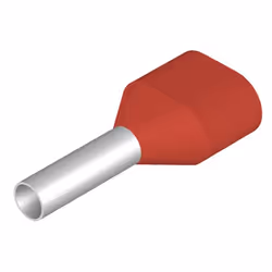Weidmüller H1.5/16 ZH R SV, Terminal à broche, Droit, Métallique, Rouge, 1,5 mm², 16 mm, 1,1 cm