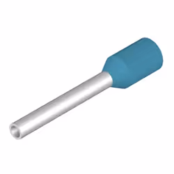 Weidmüller H0.25/12 HBL, Terminal à broche, Droit, Bleu, Métallique, 0,25 mm², 12 mm, 1 cm