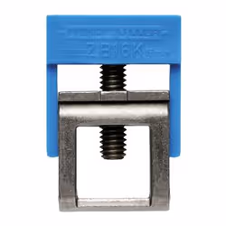 Weidmüller ZB 4K BL, Étrier de serrage, Acier, Bleu, Argent, 6 mm, 20,4 mm, 19 mm