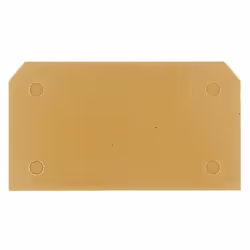 Weidmüller AP SAKS1+3 KRG, Plaque d’extrémité, 20 pièce(s), Beige, -60 - 130 °C, V0, 3 mm