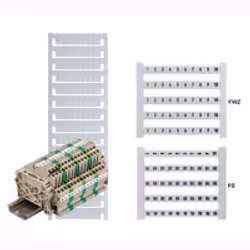 Weidmüller DEK 5 FWZ L1-PE, Marqueurs de bornier, 500 pièce(s), Blanc, -40 - 100 °C, RoHs, 5 mm