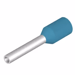 Weidmüller H0.25/10 HBL, Terminal à broche, Droit, Bleu, Métallique, 0,25 mm², 10 mm, 8 mm