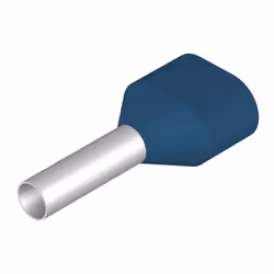 Weidmüller H2.5/19D ZH BL SV, Terminal à broche, Droit, Bleu, Métallique, 2,5 mm², 19 mm, 1,3 cm