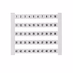 Weidmüller DEK 5 FW 1-50, Marqueurs de bornier, 500 pièce(s), Polyamide, Blanc, -40 - 100 °C, V2