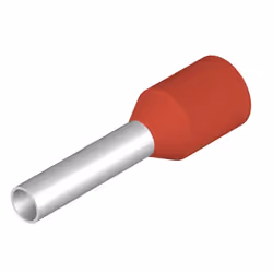 Weidmüller H1.5/14 R SV, Terminal à broche, Droit, Métallique, Rouge, 1,5 mm², 14 mm, 1 cm