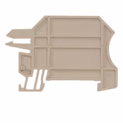 Weidmüller WHP 2.5-35N/10X3, Plaque de fixation, 20 pièce(s), Wemid, Beige, -50 - 120 °C, V0