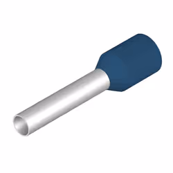 Weidmüller H2.5/19D BL, Terminal à broche, Droit, Bleu, Métallique, 2,5 mm², 19 mm, 1,4 cm