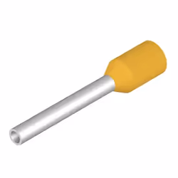 Weidmüller H0.25/12T GE, Terminal à broche, Droit, Métallique, Jaune, 0,25 mm², 12 mm, 1 cm