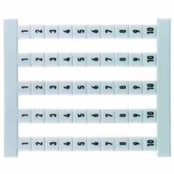 Weidmüller DEK 5 FSZ 1-10, Blanc, Polyamide 6.6 (PA66), 500 pièce(s), -40 - 100 °C, 5 mm, 5 mm