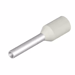 Weidmüller H0.75/14 W SV, Terminal à broche, Droit, Métallique, Blanc, 0,75 mm², 14 mm, 1 cm