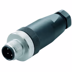 Weidmüller 9456940000, SAIS-5/7, Noir, Argent, Mâle, Droit, Polyamide, IP67