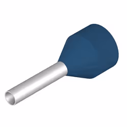 Weidmüller H2.5/21.5X BL SV, Terminal à broche, Droit, Bleu, Métallique, 2,5 mm², 21,5 mm, 1,7 cm
