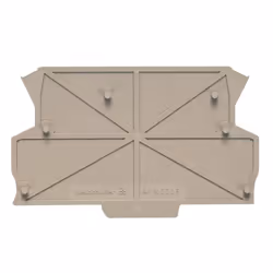 Weidmüller AP MCZ1.5 1674, Plaque d’extrémité, 50 pièce(s), Beige, -50 - 120 °C, 1,5 mm, 91 mm