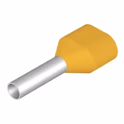 Weidmüller H1.0/15 ZH GE, Terminal à broche, Droit, Métallique, Jaune, 1 mm², 15 mm, 1,1 cm
