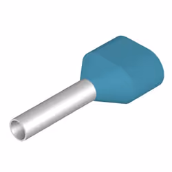 Weidmüller H0.75/14T ZH HBL, Terminal à broche, Droit, Bleu, Métallique, 0,75 mm², 14 mm, 1,1 cm