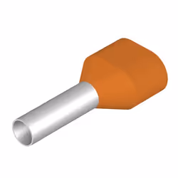 Weidmüller H4.0/22T ZH OR, Terminal à broche, Droit, Métallique, Orange, 4 mm², 22 mm, 1,5 cm