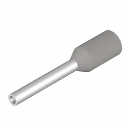 Weidmüller H0.14/10 GR SV, Terminal à broche, Droit, Gris, Métallique, 0,14 mm², 10 mm, 8 mm