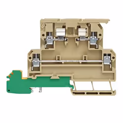Weidmüller KDKS 1/PE/35, Beige, Jaune, 4 mm², 91 mm, 28,66 g, 50 pièce(s)