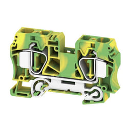 Weidmüller ZPE 16 bornier Vert, Jaune