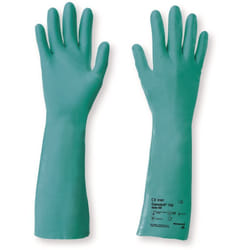 Honeywell - Gants de manutention Safety Camatril 732 taille 8, Résiste aux produits chimiques, 1 Paire, Noir ( Prix pour Paquet de 10 Paires )