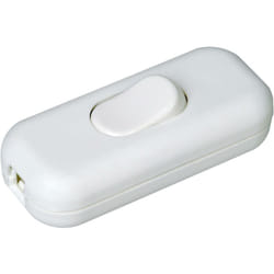 Interrupteur pour câble souple Kopp 191317000 avec décharge de traction blanc 1 x Off/On 2 a 1 pc(s) W720561