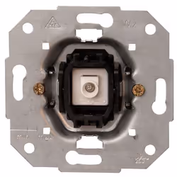 Kopp 504600007, Boutons, Noir, Métallique, IP20, 250 V, 10 A