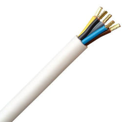 Kopp 156005047 câble électrique Blanc 5 m