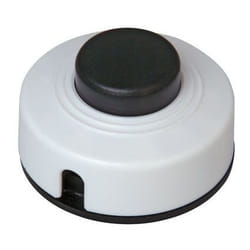 Kopp 191801088 commutateur électrique Interrupteur à pied 1P Noir, Blanc