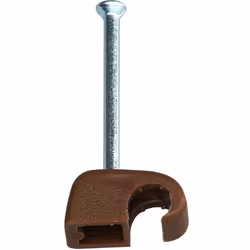 Informations techniques Couleur : marron Longueur (clou en acier) : 30 mm Matériau : Polyamide Sans halogène : non Ø du faisc ...