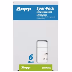 Kopp 117913080, CEE 7/3, CEE 7/4, Blanc, 250 V, 16 A
