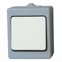 Kopp 563648004, Boutons, Gris, Blanc, IP44, 10 pièce(s), 250 V, 10 A