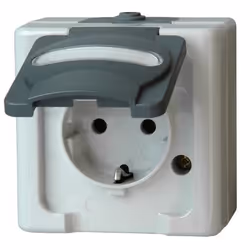 Kopp 103356006, CEE 7/3, 1 module(s), CEE 7/4, Gris, 250 V, 16 A