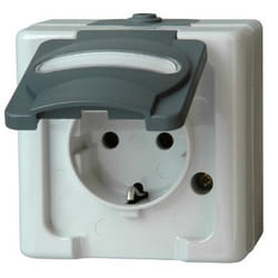 Kopp 103356006 prise de courant CEE 7/3 Gris