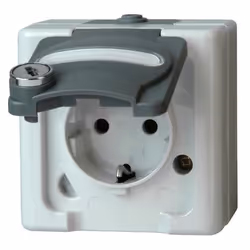 Kopp 103456009, CEE 7/3, 1 module(s), CEE 7/4, Blanc, 250 V, 16 A