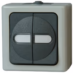 Kopp 560556003, Boutons, Noir, Gris, 5 pièce(s), 250 V, 10 A