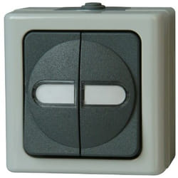 Kopp 560556003 interrupteur d'éclairage Noir, Gris