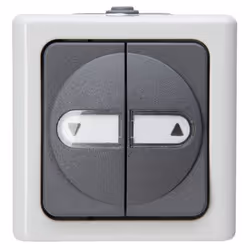 Kopp 561556004, Boutons, Noir, Blanc, Thermoplastique, IP44, 250 V, 10 A
