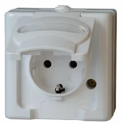 Kopp 103302007, CEE 7/3, 1 module(s), CEE 7/4, Blanc, 250 V, 16 A