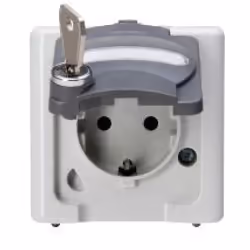Kopp 103656005, Gris, Blanc, Thermoplastique, IP44, 250 V, 16 A, 78 mm