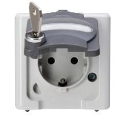 Kopp 103656005 prise de courant Gris, Blanc