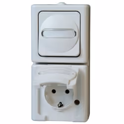 Kopp 130802000, CEE 7/3, 2 module(s), CEE 7/4, Blanc, 250 V, 16 A