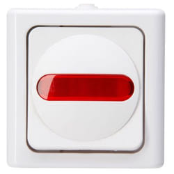 Kopp 561602008 commutateur électrique Interrupteur à balancier 1P Rouge, Blanc
