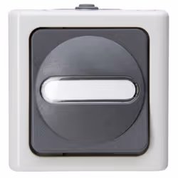 Kopp 560856002, Boutons, Noir, Blanc, Thermoplastique, IP44, 250 V, 10 A