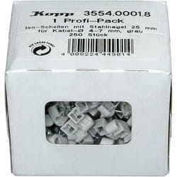 355400018 Cavalier 355400018 Plage de ø du faisceau 4 à 7 mm gris 250 pc(s) W597871 - Kopp
