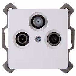 Kopp 921402082, SAT + TV + Radio, 1 module(s), Blanc
