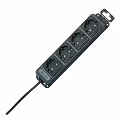 Kopp UNOversal, Intérieure, Type F, Anthracite, 4 sortie(s) CA, 16 A, 250 V