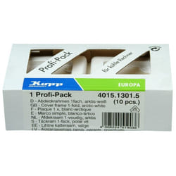 Kopp 401513015 Plaque de commutation et obturateur Blanc